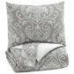 Signature Design by Ashley Noel King Comforter Set in Gray/Tan, , large