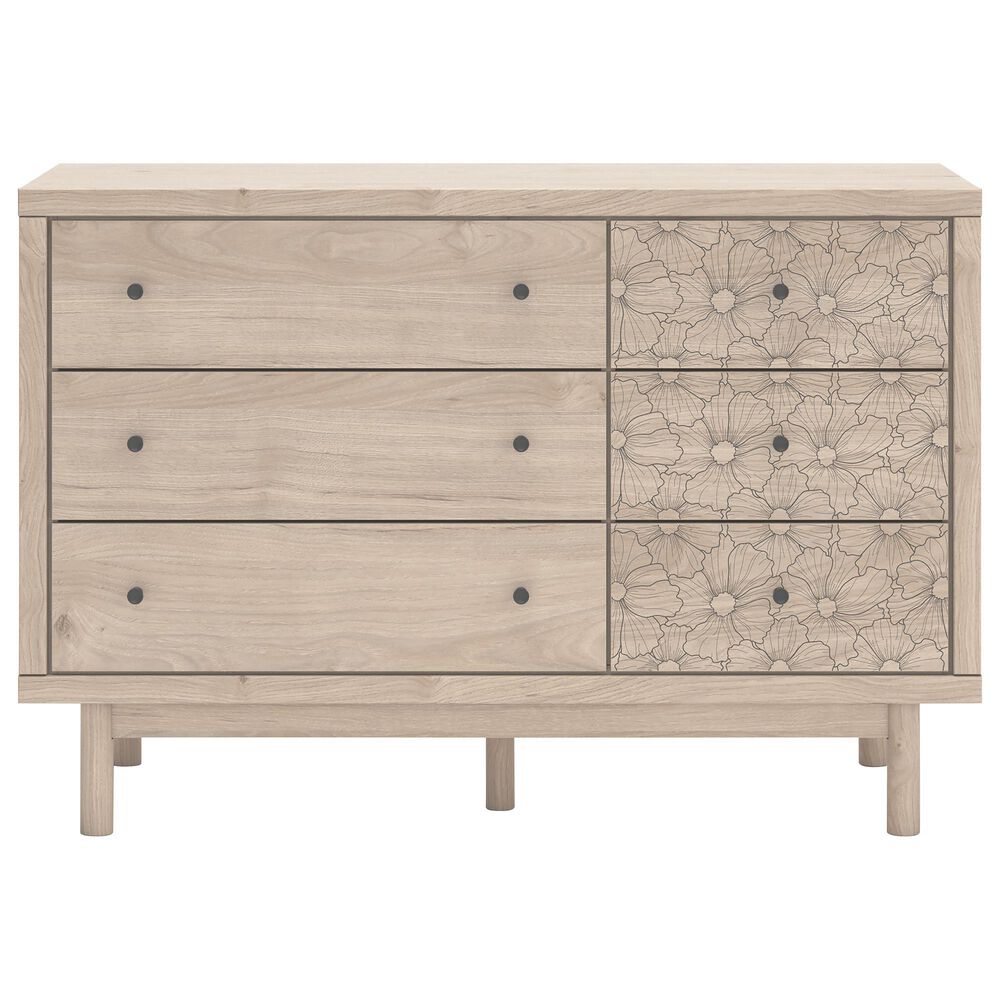 Ashley Arloster 6-Drawer Dresser in Tan, , large