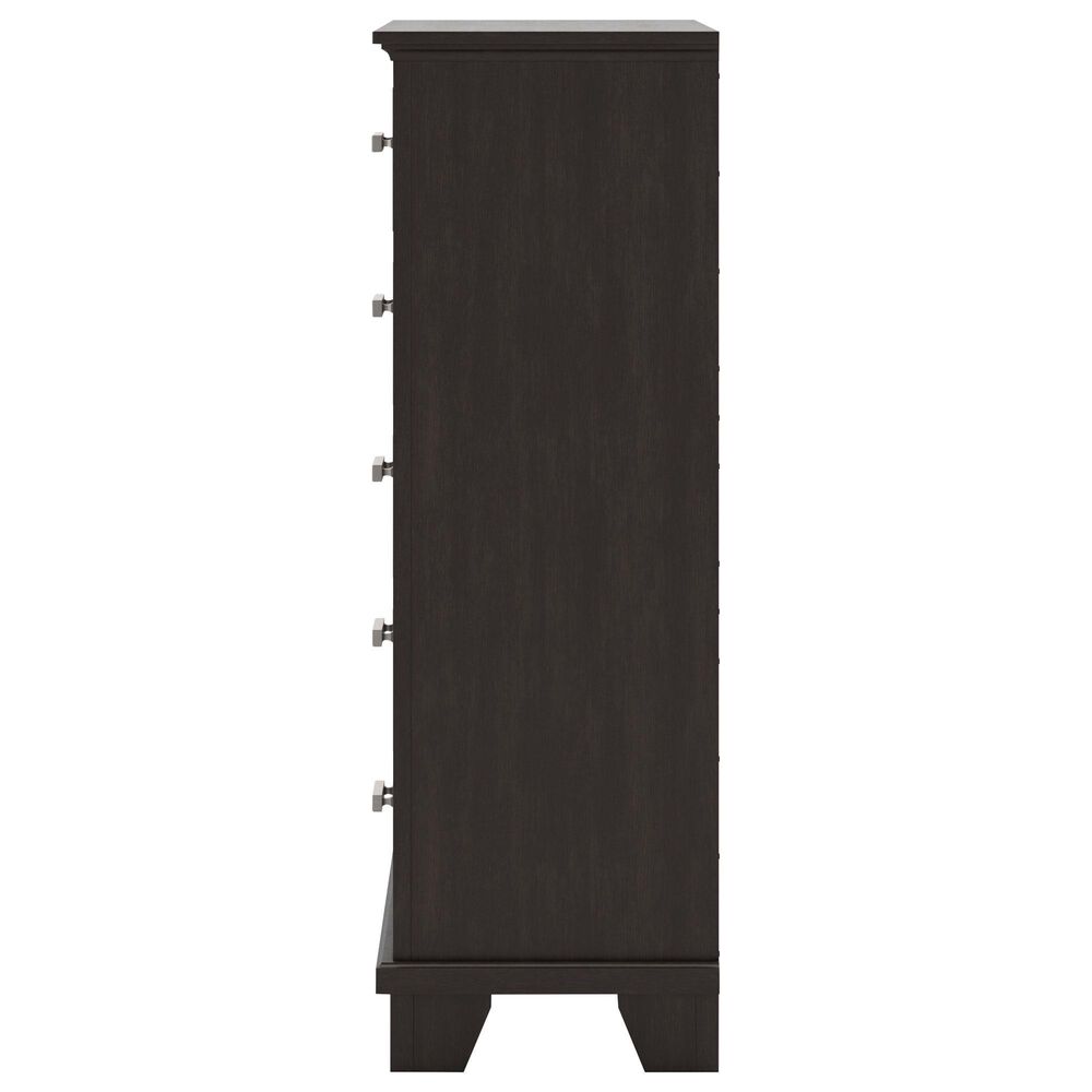 Ashley Covetown 5-Drawer Chest in Dark Brown, , large