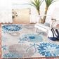 Safavieh Cabana CBN832F 3" x 5" Grey and Blue Indoor/Outdoor Area Performance Rug, , large