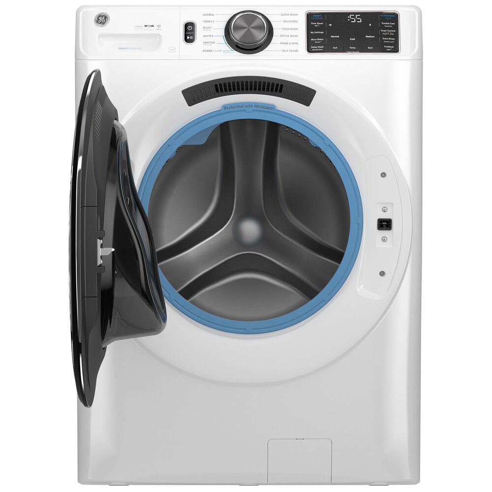 GE Appliances 5.0 Cu. Ft. Washer and 7.8 Cu. Ft. Gas Dryer in White, , large