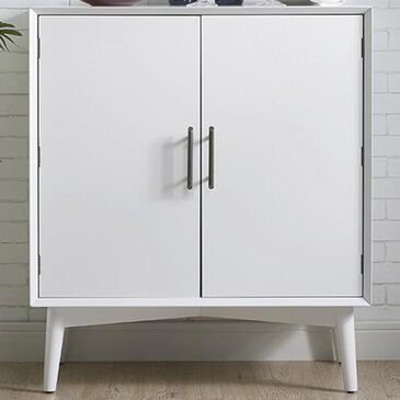 Crosley Furniture Landon Bar Cabinet in White, , large