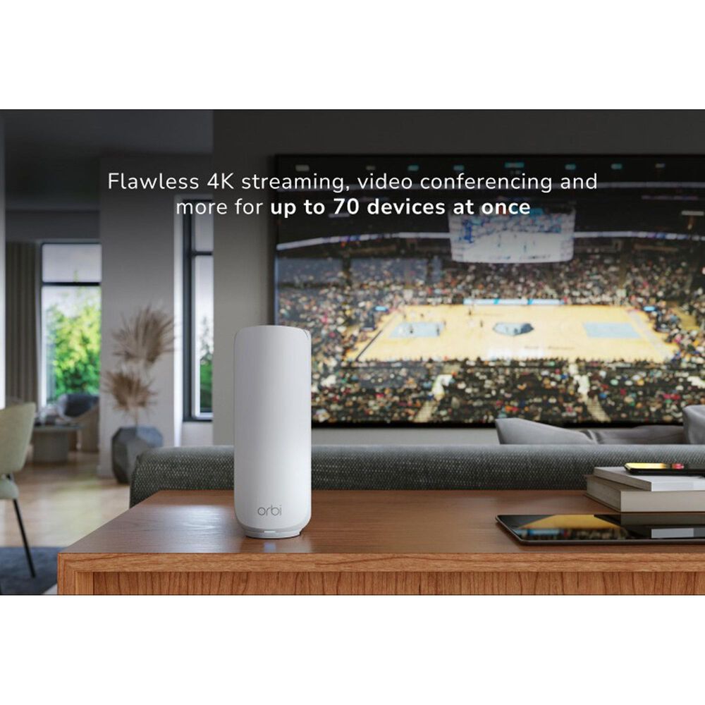 NETGEAR Orbi 370 Dual-Band Wi-Fi 7 Mesh Router in White &#40;2-Pack&#41;, , large