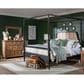 Legacy Classic Vintage Market 3-Piece Queen Post Canopy Bedroom Set in Barnwood Oak and Kettle Black, , large