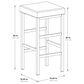 OSP Home Backless 30" Counter Height Bar Stool in Black, , large