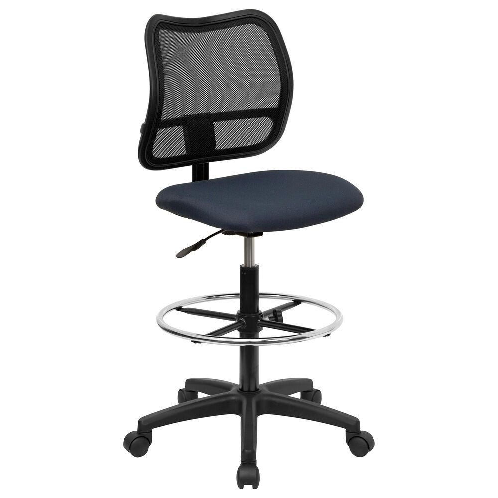 Flash Furniture Drafting Chair in Blue, , large