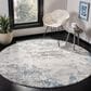 Safavieh Invista INV481F 6"7" Round Grey and Blue Area Rug, , large