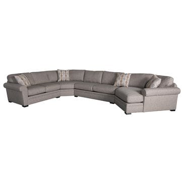 JONATHAN LOUIS Orion 4-Piece Stationary Right Facing Sectional in Sugarshack Charcoal, , large