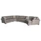 Jonathan Louis Orion 4-Piece Stationary Right Facing Sectional in Sugarshack Charcoal, , large