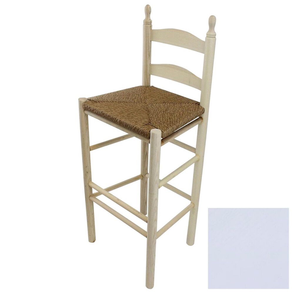 Lakeside Calabash Ladderback Barstool in Coastal Purple, , large