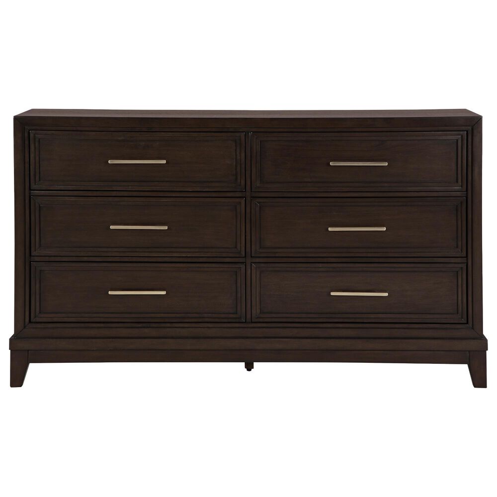 Ashley Neymorton 6-Drawer Dresser in Dark Grayish Brown, , large