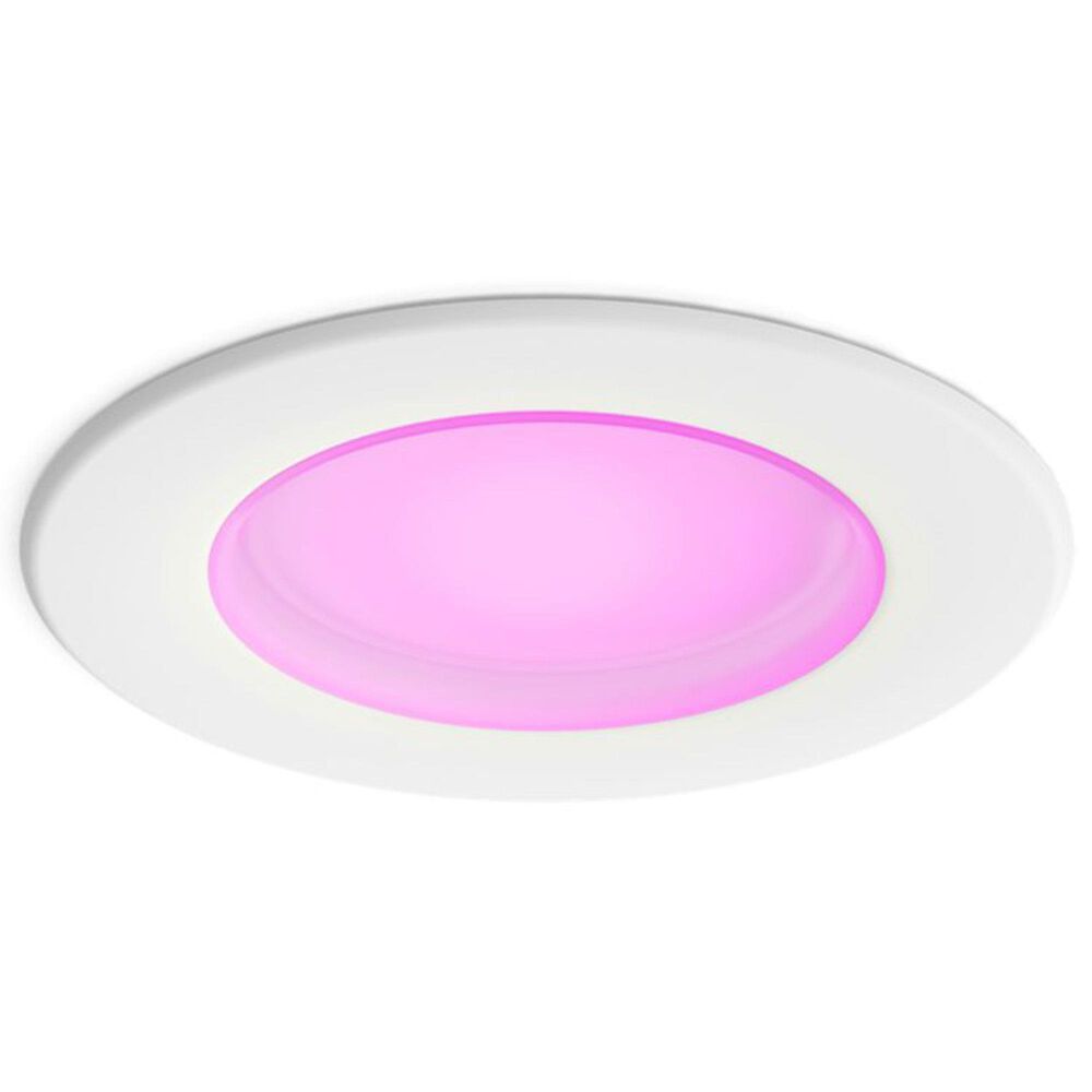 Philips Hue 5/6&quot; High Lumen Recessed Downlight in White and Multi-Color- 2 Pack, , large