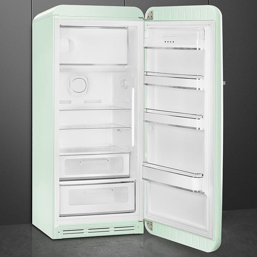 SMEG 9.92 Cu. Ft. Freestanding Compact Refrigerator with Right Handle in Pastel Green, , large