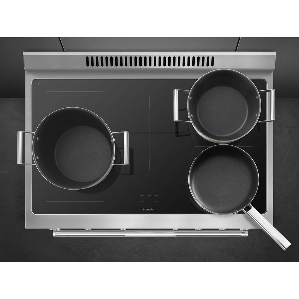 SMEG Professional 36" Induction Electric Range in Matte White, , large