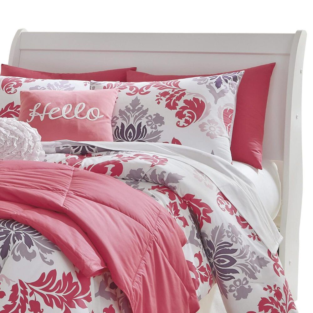 Ashley Anarasia Full Sleigh Headboard in White, , large