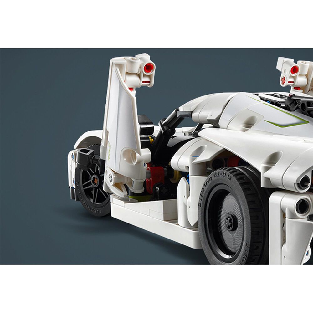 LEGO Technic Koenigsegg Jesko absolut white hypercar toy, , large