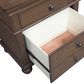 Riva Ridge Oxford 5 Piece California King Panel Storage Bedroom Set in Cocoa with AC Outlets and USB Ports, , large