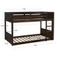 Linon Home Decor Darcy Low Profile Twin over Twin Bunk Bed in Espresso, , large