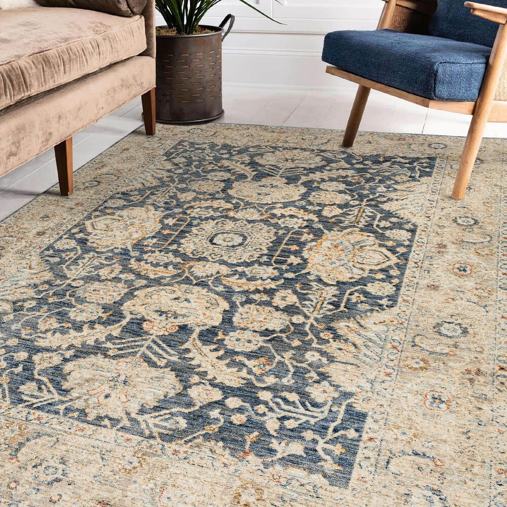 Dalyn Rug Company Bergama BE8 9&#39; x 13&#39;2&quot; Navy Area Rug, , large