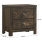 New Heritage Blue Ridge 2 Drawer Nightstand in Rustic Gray, , large