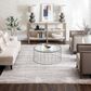 Karastan Solitude Silk Road 7"10" x 10"3" Cream Dark Grey Area Rug, , large