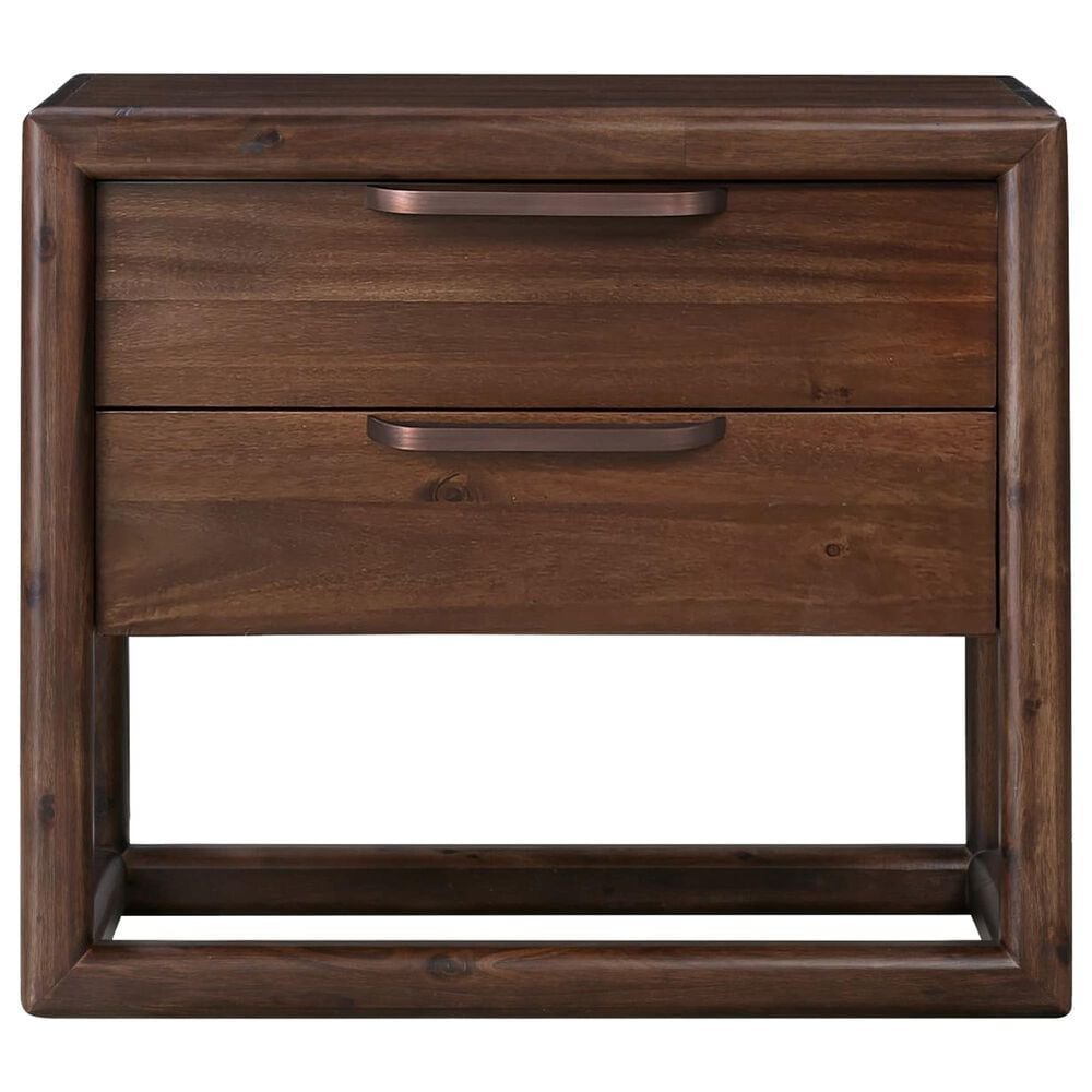 Urban Home Sol King Platform Panel Bed with Two Nightstands in Brown Spice, , large