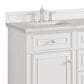 James Martin Vanities Lorelai 60" Double Vanity in Bright White with 3 cm Eternal Jasmine Pearl Quartz Top, , large