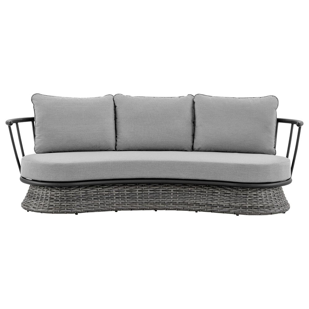 Blue River Monk 4-Piece Patio Conversation Set in Dark Gray and Black, , large
