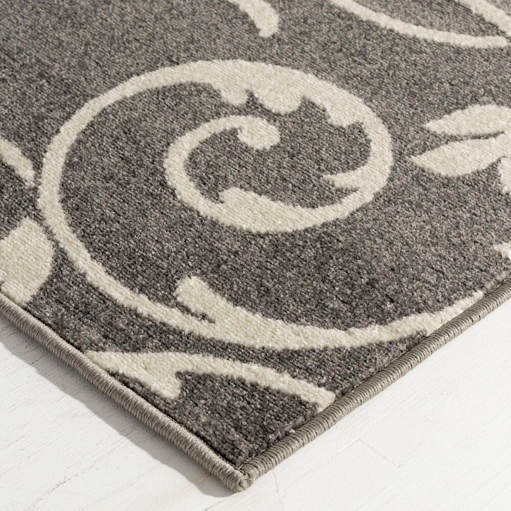 Central Oriental Terrace Tropic Macala 2&#39;6&quot; x 7&#39;3&quot; Stone and Snow Runner, , large