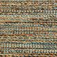 L&R Resources Natural Fiber 2"6" x 7"9" Teal Runner, , large