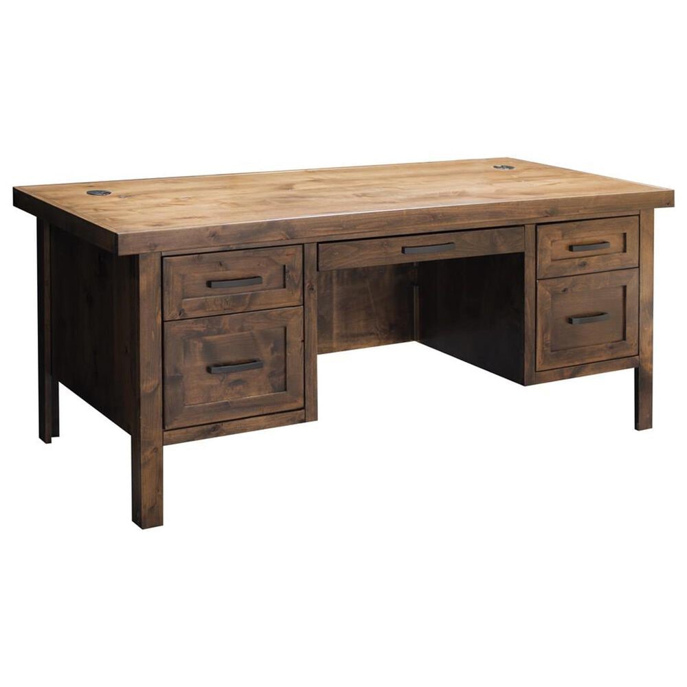 Legends Home Sausalito Executive Desk in Whiskey, , large