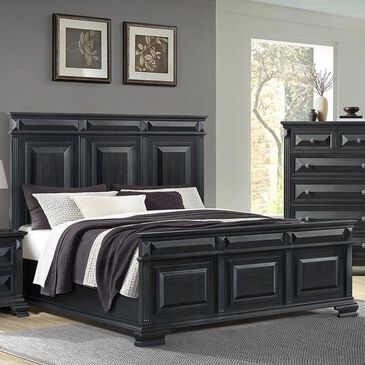 Mayberry Hill Bridgestone King Panel Bed in Black, , large