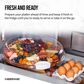 Lifetime Brands Build-a-Board Round Cutting Board with Single Compartment and Locking Lid in Natural and Clear, , large