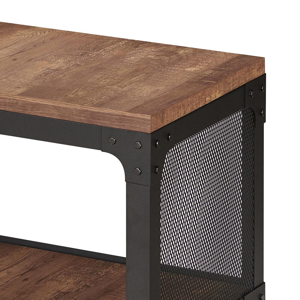 Furniture of America Kirby Entryway Bench in Reclaimed Oak NFM