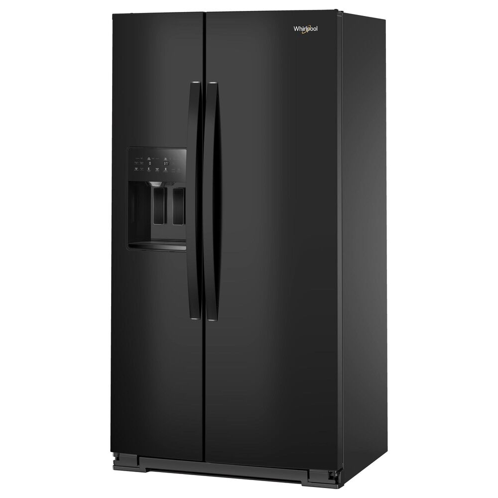 Whirlpool 20.85 Cu. Ft. Counter Depth Freestanding Side by Side Refrigerator in Black, , large