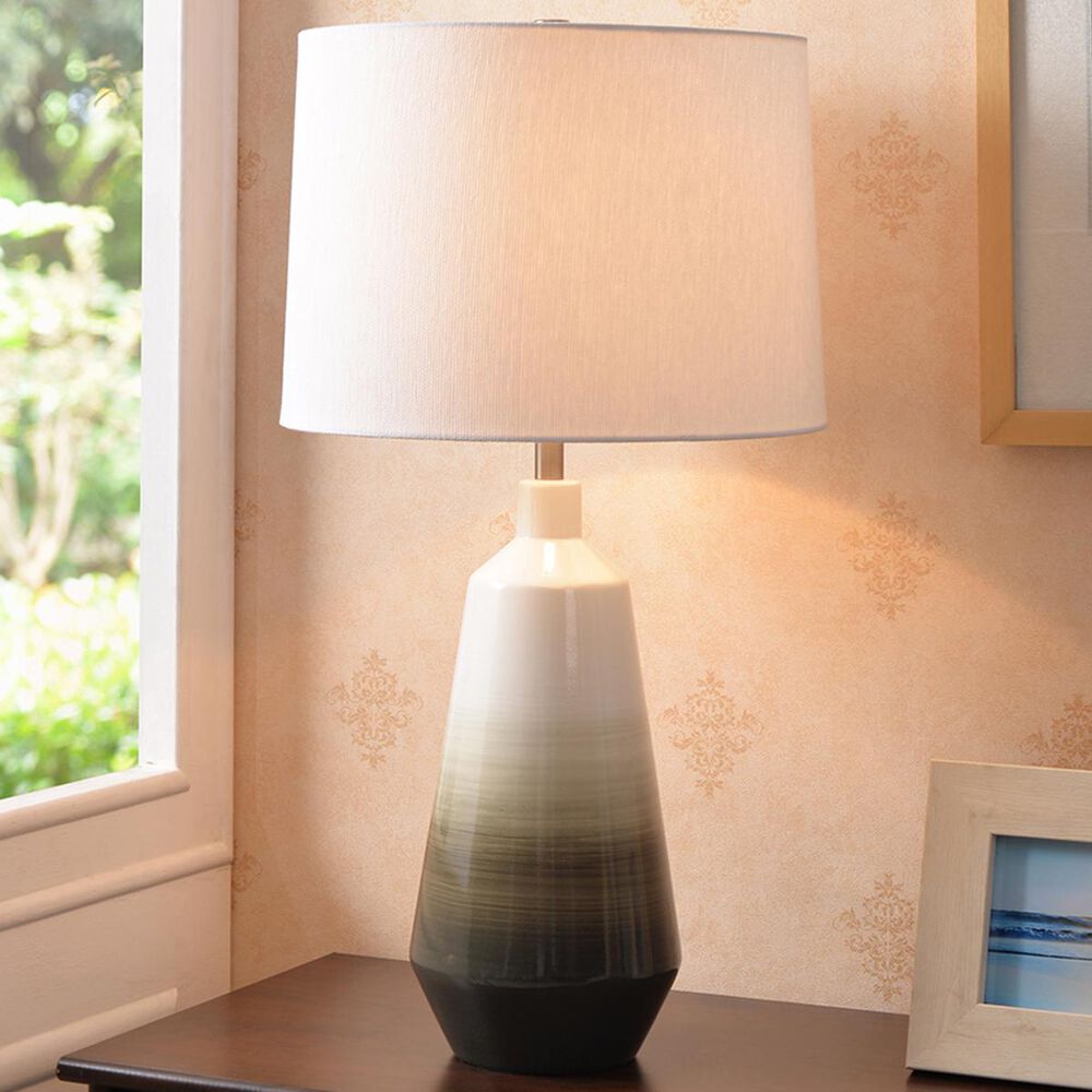 Kenroy Kailey Table Lamp in Warm Gray Ombre Ceramic, , large