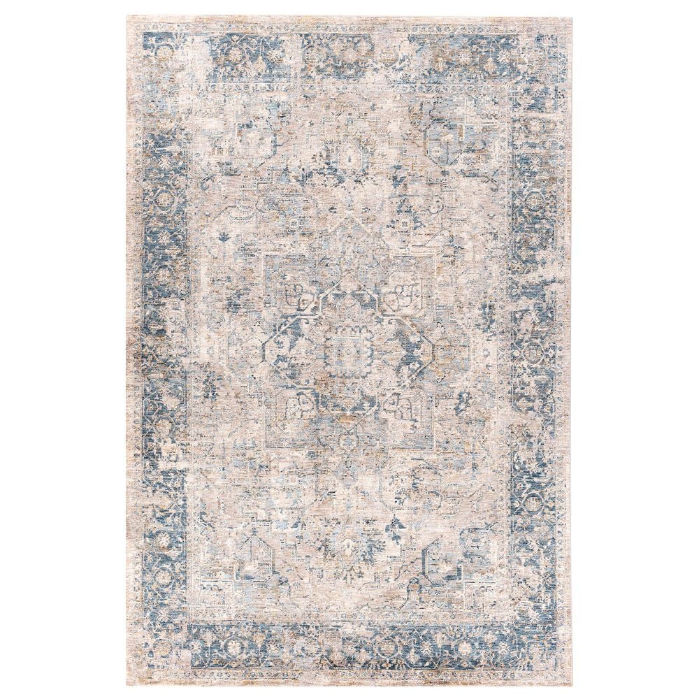 Surya Mirabel 6"7" x 9"6" Teal, Aqua, Mustard, Taupe, Gray and Beige Area Rug, , large
