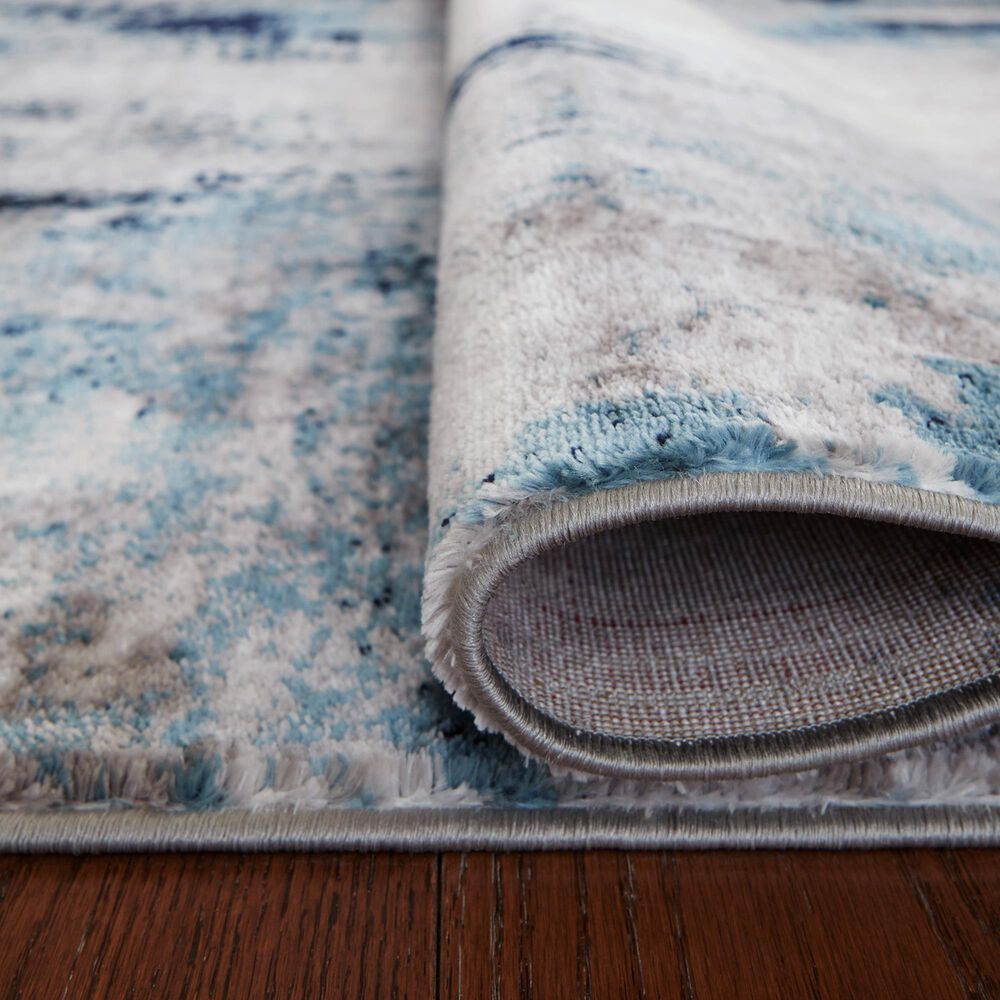 Ashley Leonelle 7&#39;10&quot; x 10&#39; Cream, Blue and Gray Area Rug, , large