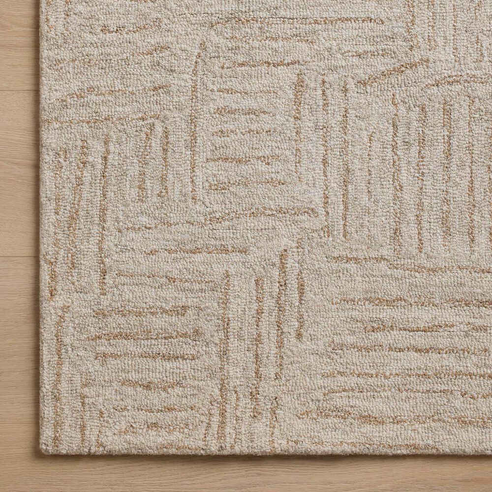 Chris Loves Julia x Loloi Polly 3&#39;6&quot; x 5&#39;6&quot; Smoke and Sand Area Rug, , large