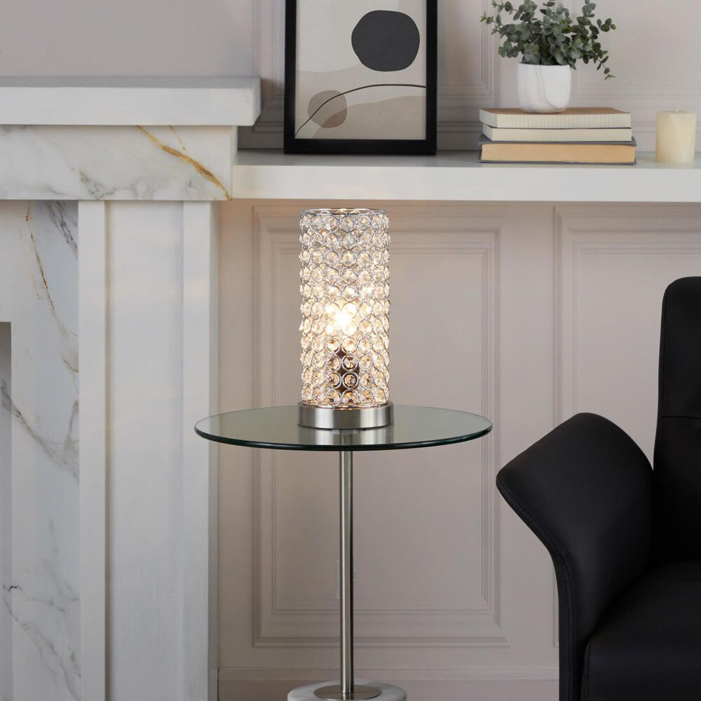 LumiSource Chandelier Uplight in Brushed Nickel and Chrome (Set of 2), , large