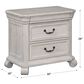 Nicolette Home Bronwyn 3 Drawer Nightstand in Alabaster, , large
