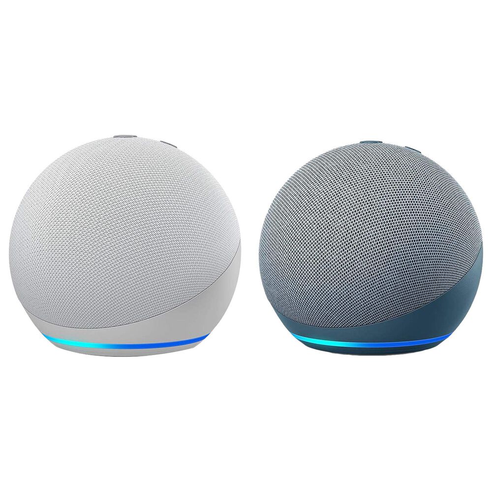 Amazon Echo Dot 4 Smart Speaker in Twilight Blue and Glacier White, , large