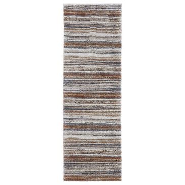 Feizy Gilmore 39MQF 2"6" x 8" Ivory and Multicolor Runner, , large