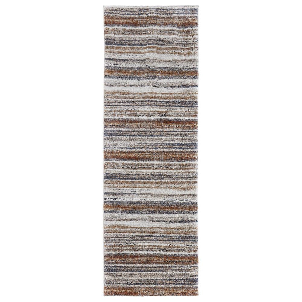 Feizy Gilmore 39MQF 2"6" x 8" Ivory and Multicolor Runner, , large