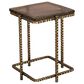 Vantara Home Heirloom Side Table in Antique Brass and Brown, , large