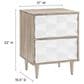Modway Vespera 2 Drawer Nightstand in Oak White, , large
