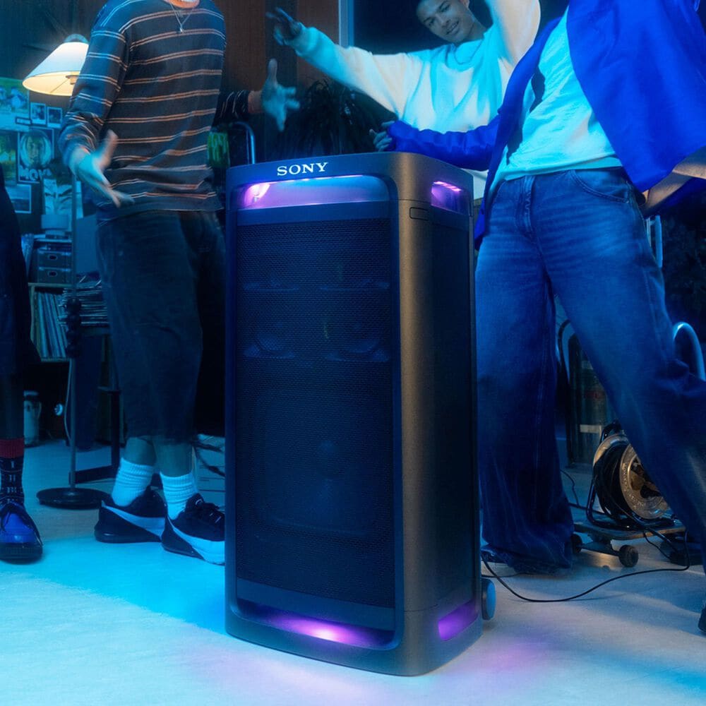 Sony ULT Tower 9AC Party Speaker with ULT Mic Wireless Microphone in Black, , large