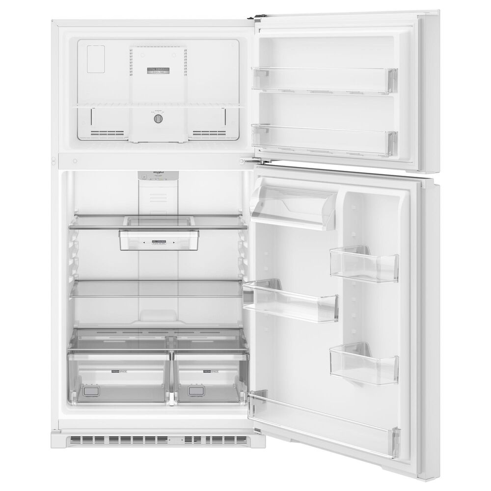 Whirlpool 21.3 Cu. Ft. Top Freezer Refrigerator with Total Coverage Cooling in White, , large