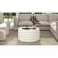 Jennifer Taylor Home Fuji Storage Ottoman in Ivory White, , large