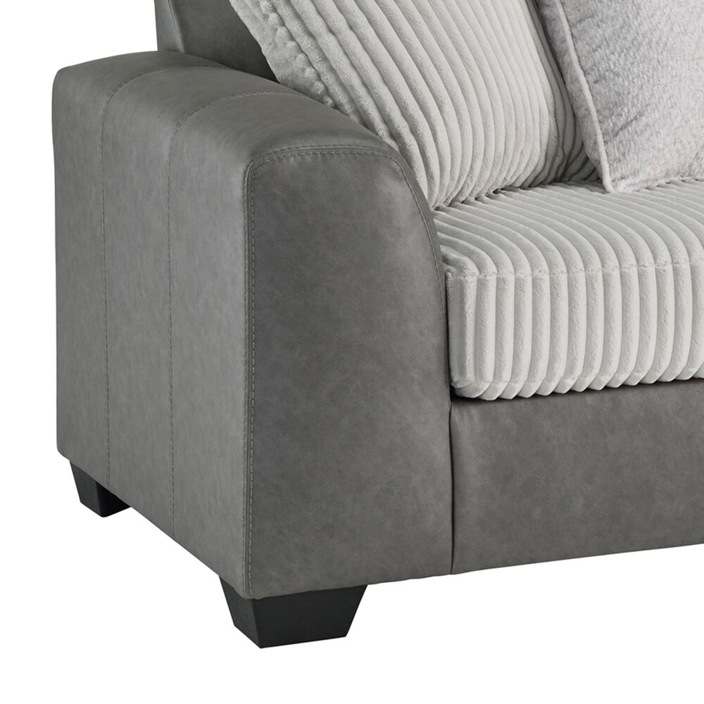 Ashley Clairette Court 2-Piece Right Facing Sectional with Chaise in Alloy, , large